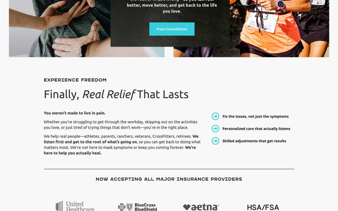 Montana Chiropractic Web Design