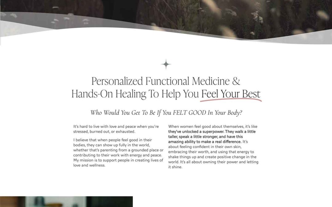 Women’s Wellness Website Design